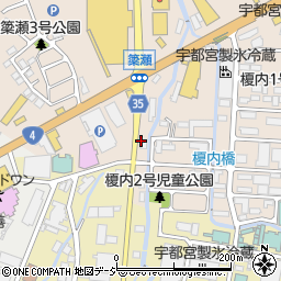 ラーメンの寳龍 簗瀬店周辺の地図