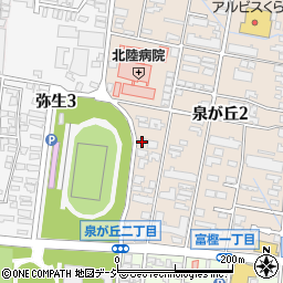 石川県金沢市泉が丘2丁目12-61周辺の地図