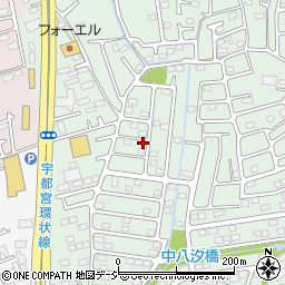 栃木県宇都宮市鶴田町97周辺の地図