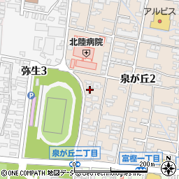 石川県金沢市泉が丘2丁目12-63周辺の地図
