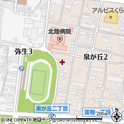 石川県金沢市泉が丘2丁目12-64周辺の地図