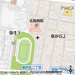 石川県金沢市泉が丘2丁目12-65周辺の地図
