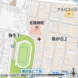 石川県金沢市泉が丘2丁目12-7周辺の地図