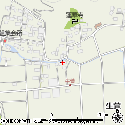 長野県千曲市生萱318周辺の地図