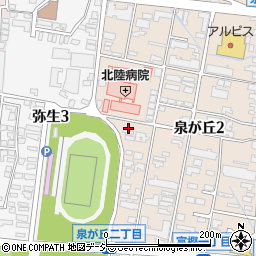 石川県金沢市泉が丘2丁目12-6周辺の地図