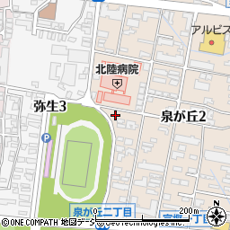 石川県金沢市泉が丘2丁目12-5周辺の地図