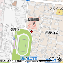 石川県金沢市泉が丘2丁目12-3周辺の地図