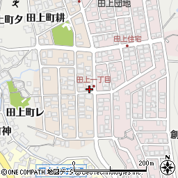 石川県金沢市田上1丁目33周辺の地図