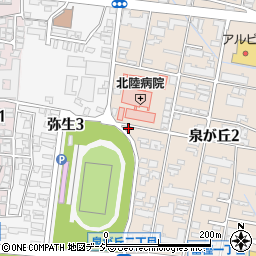 石川県金沢市泉が丘2丁目12-1周辺の地図
