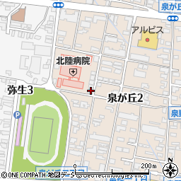 石川県金沢市泉が丘2丁目13-23周辺の地図