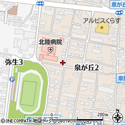 石川県金沢市泉が丘2丁目13-23周辺の地図