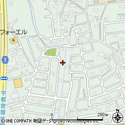 栃木県宇都宮市鶴田町91周辺の地図
