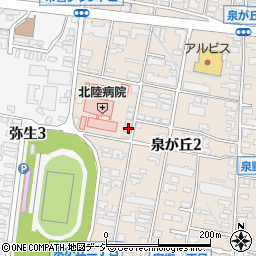 石川県金沢市泉が丘2丁目13-22周辺の地図