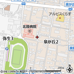 石川県金沢市泉が丘2丁目13-22周辺の地図
