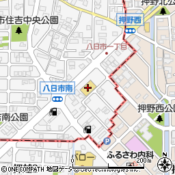 ブック宮丸　金沢南店周辺の地図