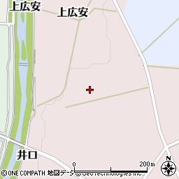 富山県南砺市上広安周辺の地図