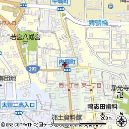 常陸太田郵便局周辺の地図
