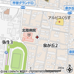 石川県金沢市泉が丘2丁目13-18周辺の地図