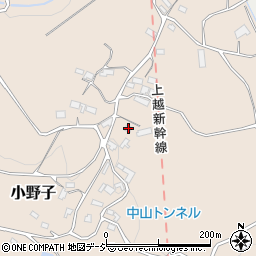 群馬県渋川市小野子444周辺の地図