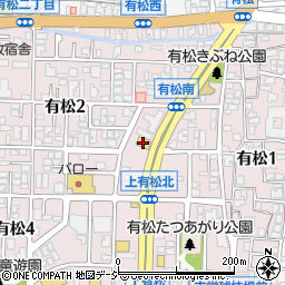 スシロー金沢有松店周辺の地図