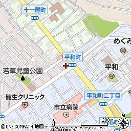 株式会社若草ホーム産業本店周辺の地図