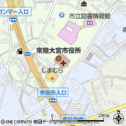 茨城県常陸大宮市周辺の地図