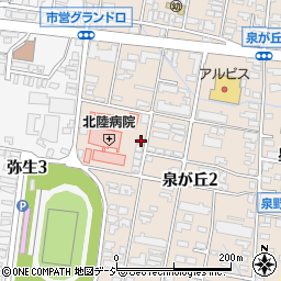 石川県金沢市泉が丘2丁目13-17周辺の地図