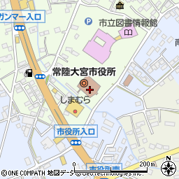 茨城県常陸大宮市周辺の地図