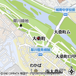石川県金沢市大桑町周辺の地図
