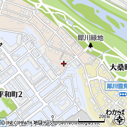 ベルジュ犀川周辺の地図