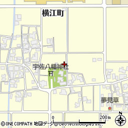 石川県白山市横江町周辺の地図