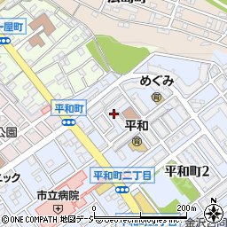 石川県金沢市平和町2丁目3周辺の地図