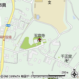 玉窓寺周辺の地図
