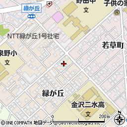 石川県金沢市緑が丘6周辺の地図