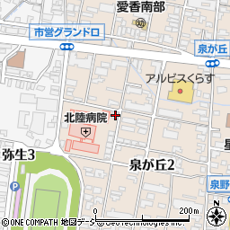石川県金沢市泉が丘2丁目13-13周辺の地図
