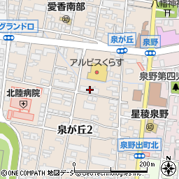 石川県金沢市泉が丘2丁目8-38周辺の地図