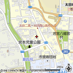 茨城県常陸太田市宮本町周辺の地図