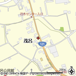 栃木県警察本部　鹿沼警察署・茂呂交番周辺の地図