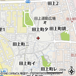 金沢市田上第五土地区画整理組合周辺の地図