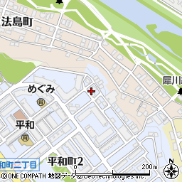 平和町児童館周辺の地図