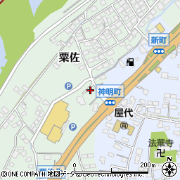 長野県千曲市粟佐1116周辺の地図