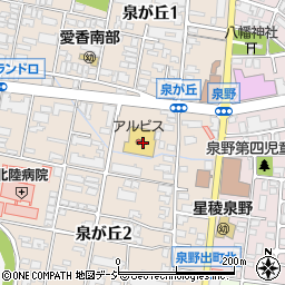 石川県金沢市泉が丘2丁目8周辺の地図