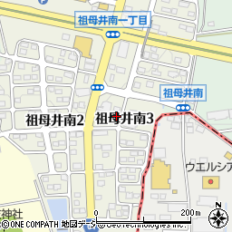 栃木県芳賀郡芳賀町祖母井南3丁目8-4周辺の地図