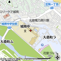 城南中学校周辺の地図