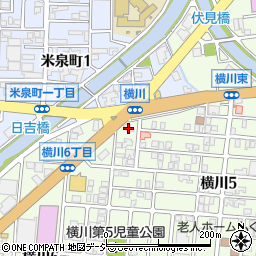 金沢信用金庫伏見橋支店周辺の地図