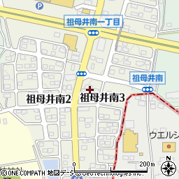 栃木県芳賀郡芳賀町祖母井南3丁目8周辺の地図
