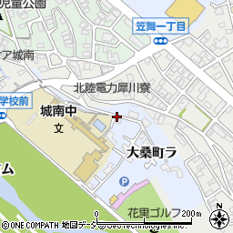 石川県金沢市大桑町（ラ）周辺の地図