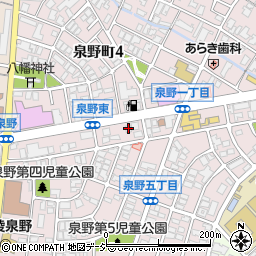 北國新聞南部販売サービス本社・金沢南周辺の地図