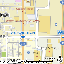 ウエルシア常陸太田中城店周辺の地図