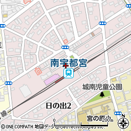 東武鉄道株式会社　南宇都宮駅周辺の地図